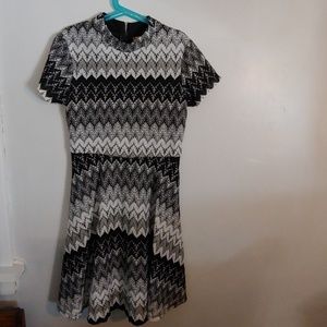 Girl's dress size 12 black & white.